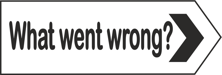 What Went Wrong Icon What Went Wrong Icon